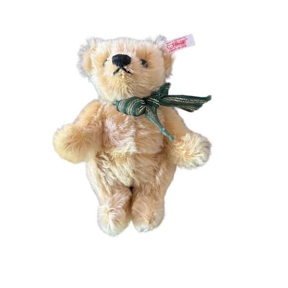 Steiff Plush Stuffed Animal Bear Mohair Christmas 2004 with stocking 037740 - Picture 2 of 12